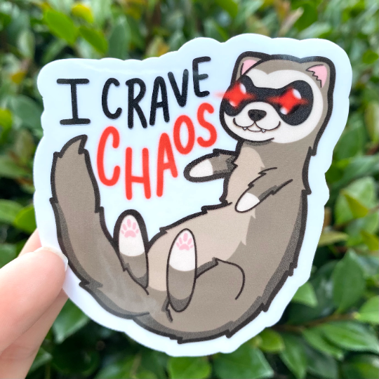 I Crave Chaos Sticker