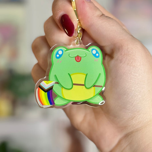 Pride Frog Keychain