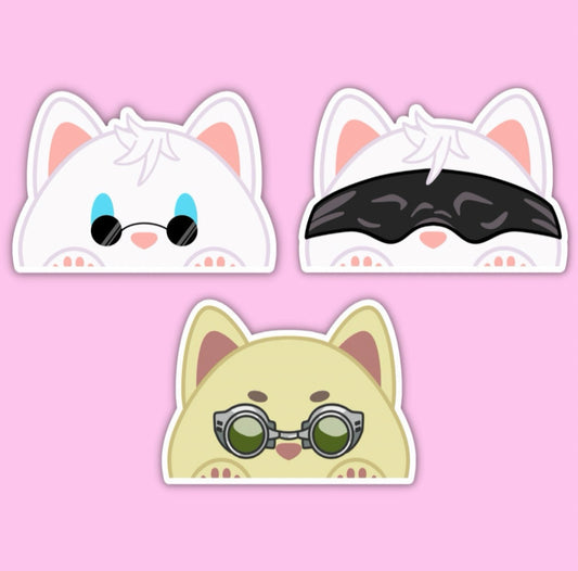 JJK Kitty Stickers