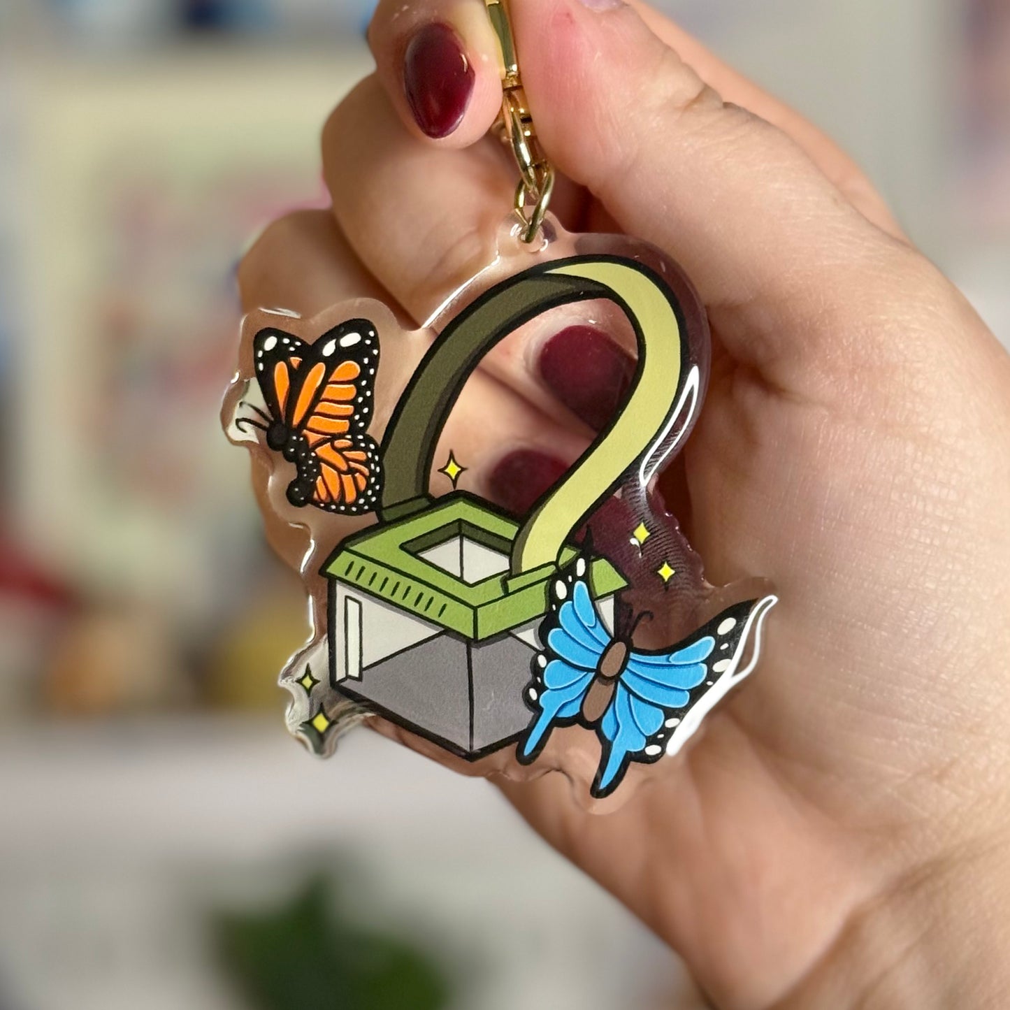 Butterfly Keeper Keychain
