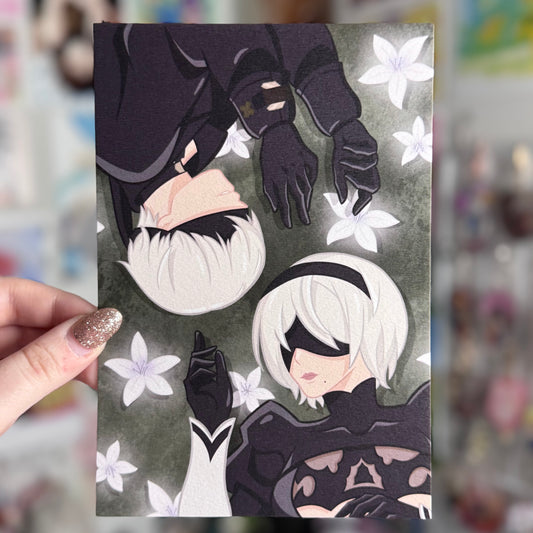 2B and 9S - Art Print