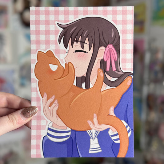 Tohru and Kitty Kyo - Art Print