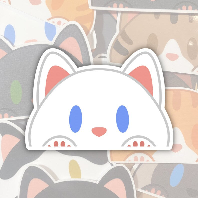 Cat Mini Peeker Stickers