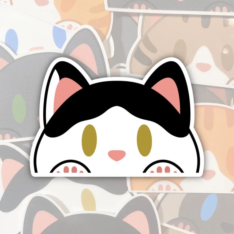 Cat Mini Peeker Stickers