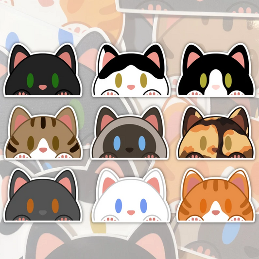 Cat Mini Peeker Stickers