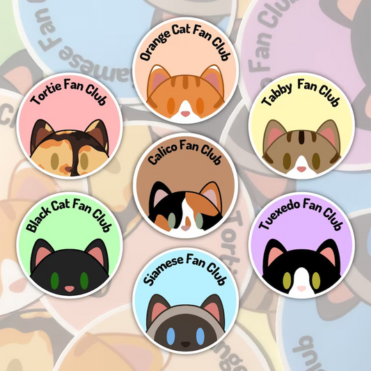 Cat Fan Club Stickers