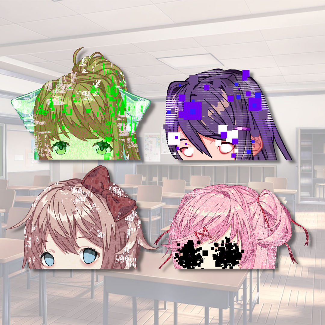 DDLC Peeker Stickers