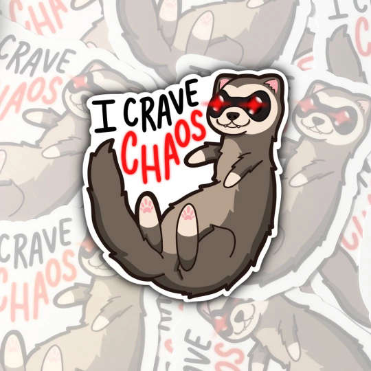 I Crave Chaos Sticker